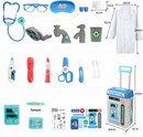 Kit de Médico para Crianças 2 em 1  Para Meninos e Meninas Conjunto Completo
